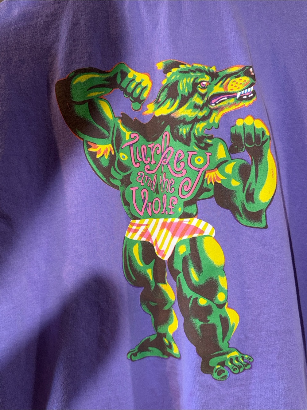 Shirt from New Orleans amazing restaurant - Tuckey and the Wolf bodybuilder